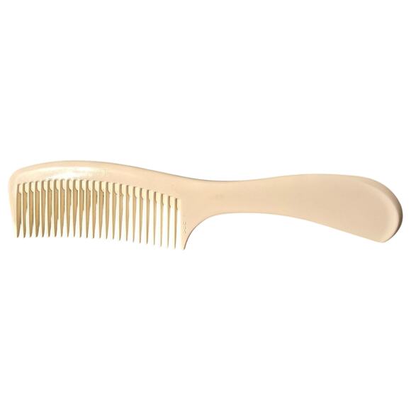 Vintage Clinique Hair Comb Wide Tooth Detangling~Hard Frosted Plastic White‎ 9" - Picture 1 of 2